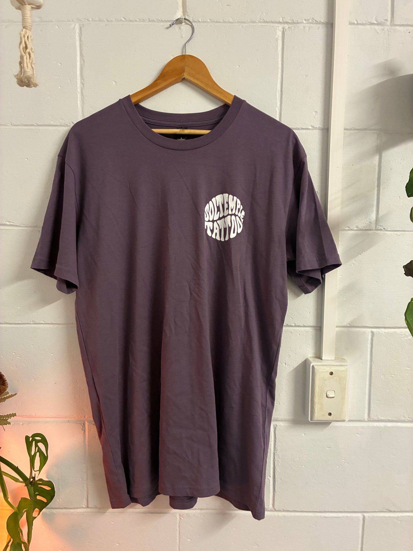 Sol Temple Logo - Purple Tee