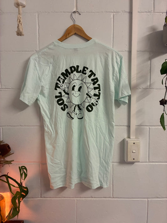 Sol Temple Logo - Seafoam Green Tee
