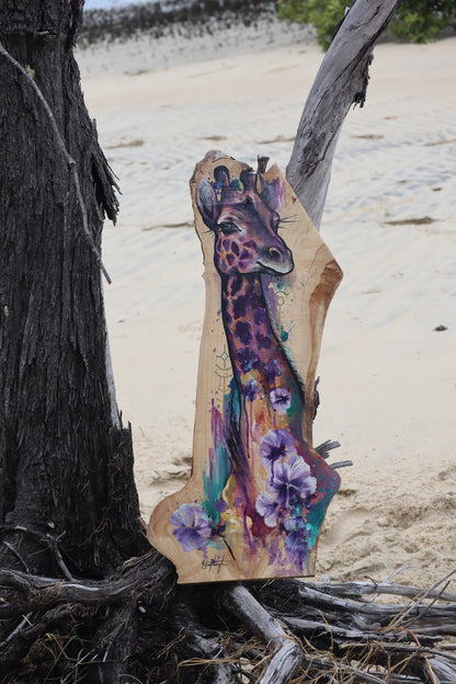Giraffe Guide on timber